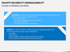Validity Reliability Generalizability PPT Slide 5
