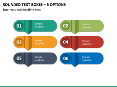 Rounded Text Boxes – 6 Options PPT Slide 2