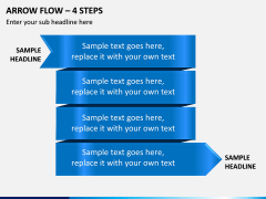 Arrow Flow – 4 Steps PPT Slide 1