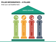 Pillar Infographics – 4 Pillars PPT slide 2