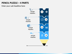 Pencil Puzzle – 4 Parts PPT slide 1
