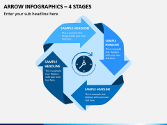 Arrow Infographics – 4 Stages PPT Slide 1
