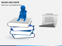 Books and paper PPT slide 1
