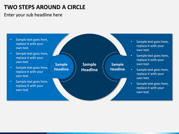 Two steps around a circle PPT slide 1