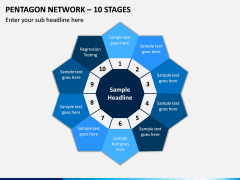 Pentagon Network – 10 Stages PPT slide 1