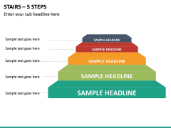Stairs – 5 Steps PPT Slide 2