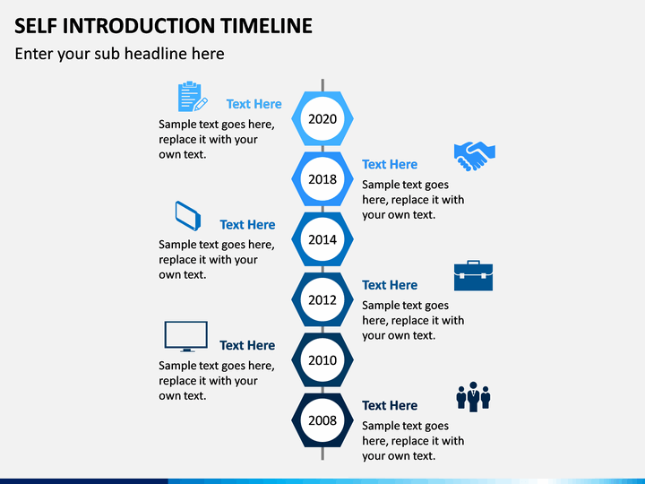 Self Introduction Timeline PowerPoint Template SketchBubble
