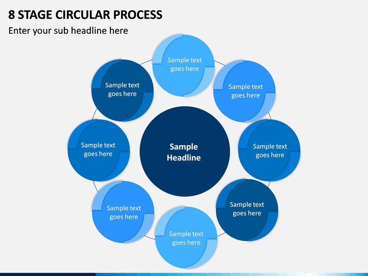 8 Stage Circular Process PPT slide 1