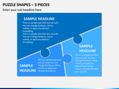 Puzzle Shapes – 3 Pieces PPT Slide 1