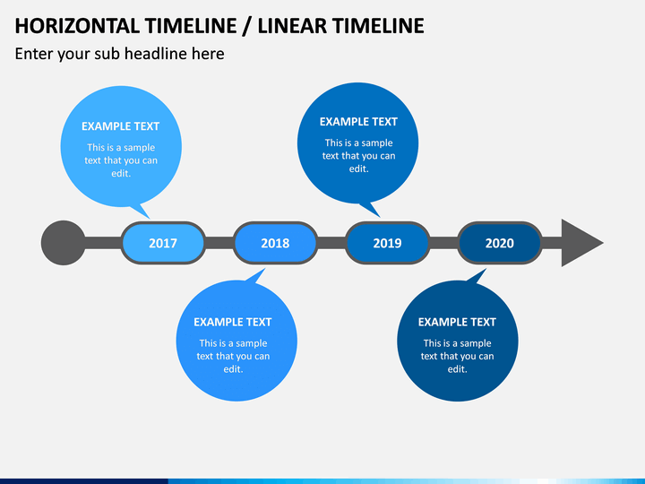 Horizontal Timeline PowerPoint Template | SketchBubble