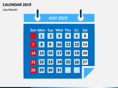 Calendar 2019 - Type 2 PPT Slide 7
