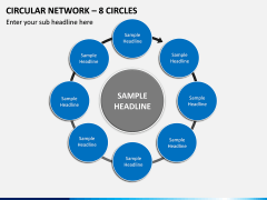 Circular Network – 8 Circles PPT Slide 1