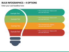 Bulb Infographics – 4 Options PPT Slide 2