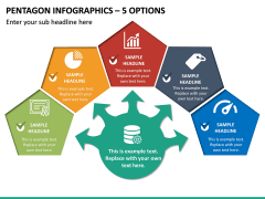 Pentagon Infographics – 5 Options PPT Slide 2