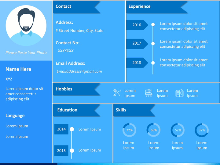 About Me/Self Intro PowerPoint Template | SketchBubble