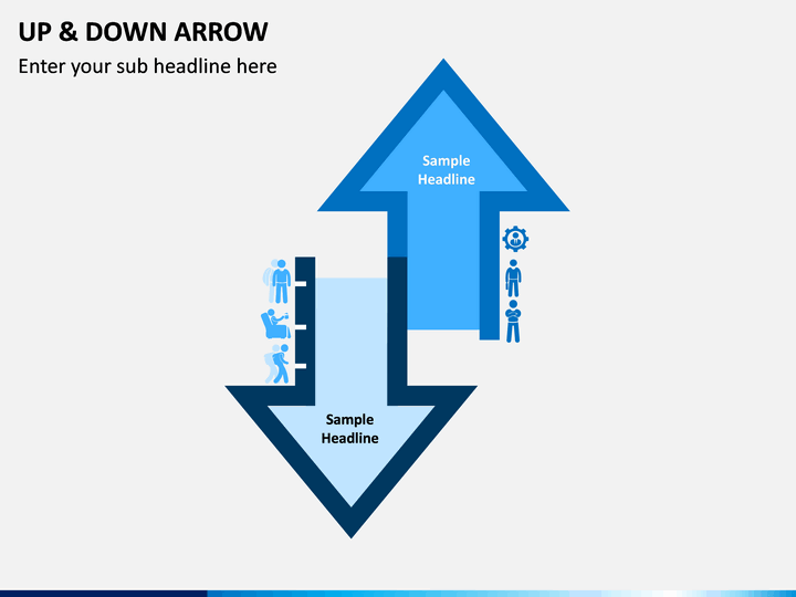 Up & Down Arrow PPT slide 1