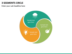 3 Segments Circle PPT slide 1