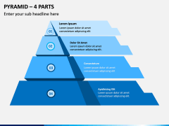 Pyramid – 4 Parts PPT Slide 1