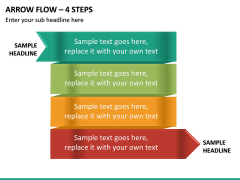 Arrow Flow – 4 Steps PPT Slide 2