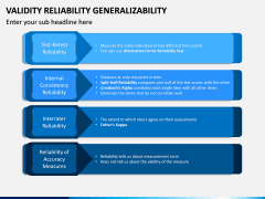 Validity Reliability Generalizability PPT Slide 6