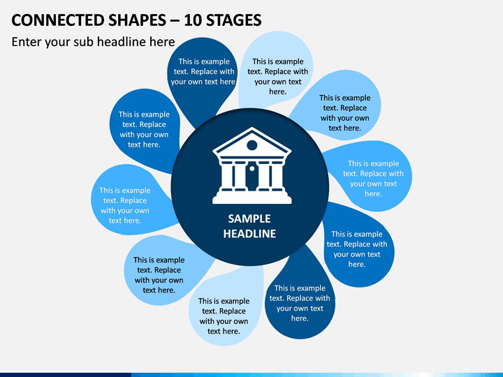 Connected Shapes – 10 Stages PPT Slide 1