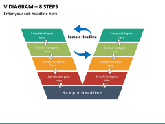 V Diagram – 8 Steps PPT slide 2