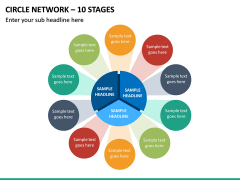 Circle Network 10 Stages PPT slide 2