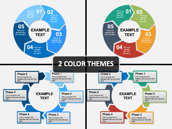 powerpoint circular arrow template