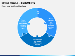 Circle Puzzle – 3 Segments PPT Slide 1