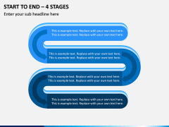 Start To End – 4 Stages PPT Slide 1