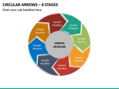 Circular Arrows – 8 Stages PPT Slide 2