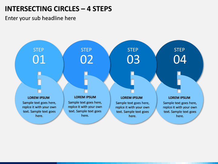Intersecting Circles – 4 Steps PPT Slide 1