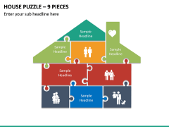 House Puzzle – 9 Pieces PPT Slide 2