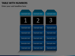 Table with Numbers Animated Presentation - SketchBubble