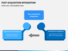 Post Acquisition Integration PPT Slide 1