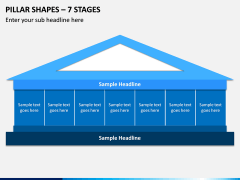 Pillar Shapes – 7 Stages PPT slide 1