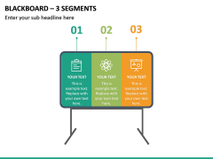 Blackboard - 3 Segments PPT Slide 2