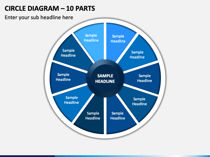Circle Diagram – 9 Parts PPT Slide 1