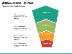 Vertical Arrow – 4 Stages PPT Slide 2