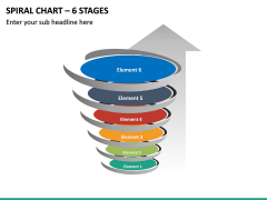 Spiral Chart – 6 Stages PPT Slide 2