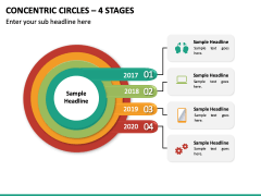 Concentric Circles – 4 Stages PPT Slide 2