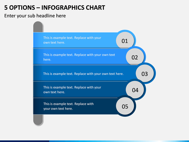 5 Options – Infographics Chart PPT Slide 1