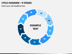 Cycle Diagram – 9 Stages PPT Slide 1
