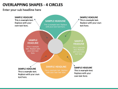 Overlapping Shapes - 4 Circles PPT Slide 2
