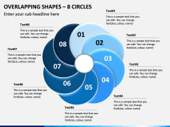 Overlapping Shapes – 8 Circles PPT Slide 1