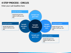 4 Step Process - Circles PPT slide 1