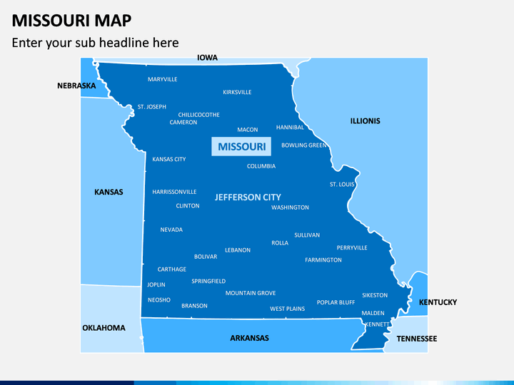 Missouri Map PPT Slide 1