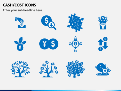 Cash Cost Icons PPT Slide 3