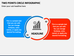 Two Points Circle Infographic PPT Slide 1