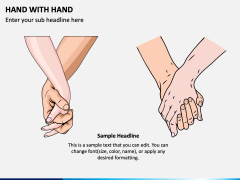 Hand With Hand PowerPoint Template - PPT Slides